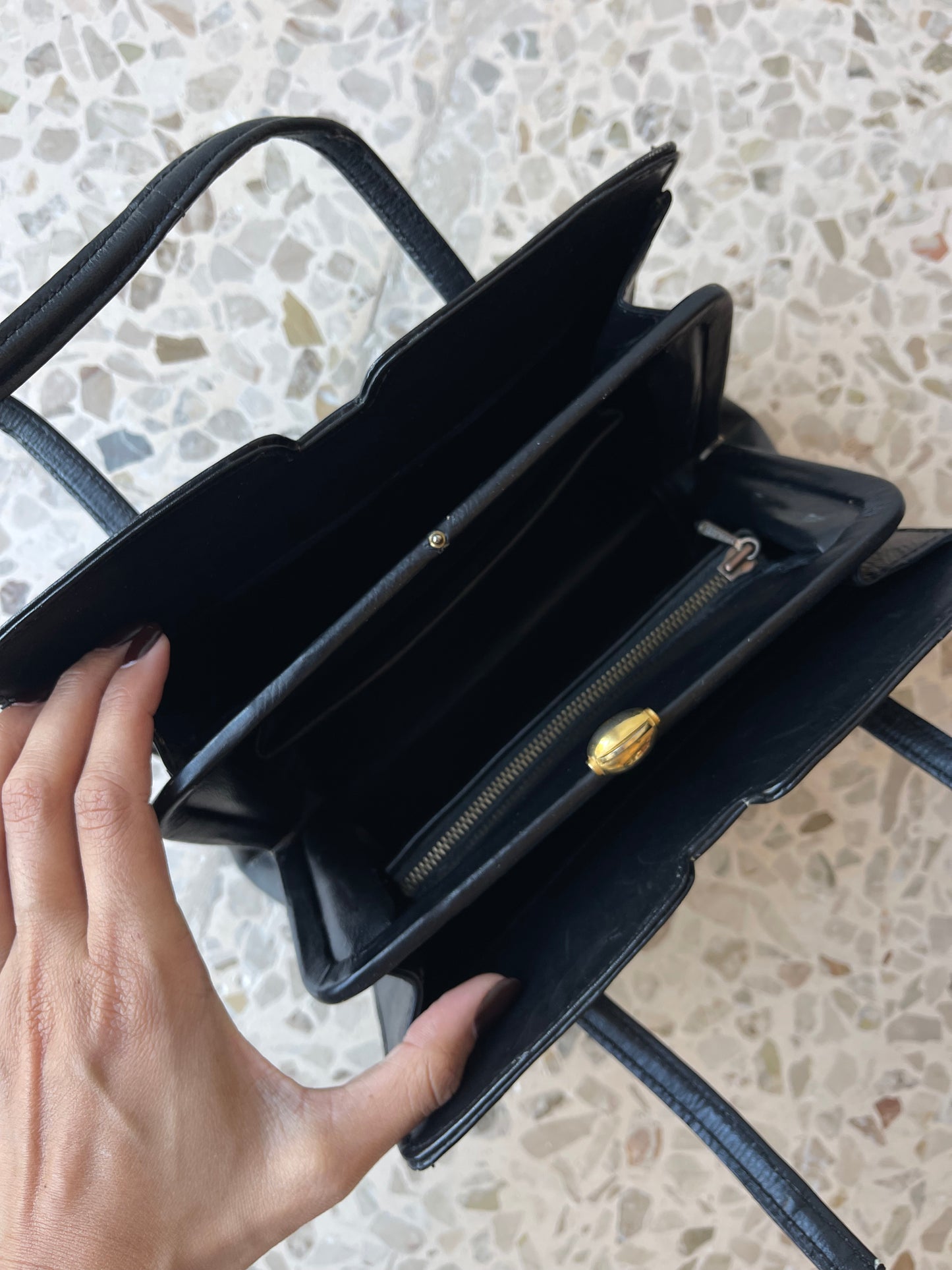 Black handbag