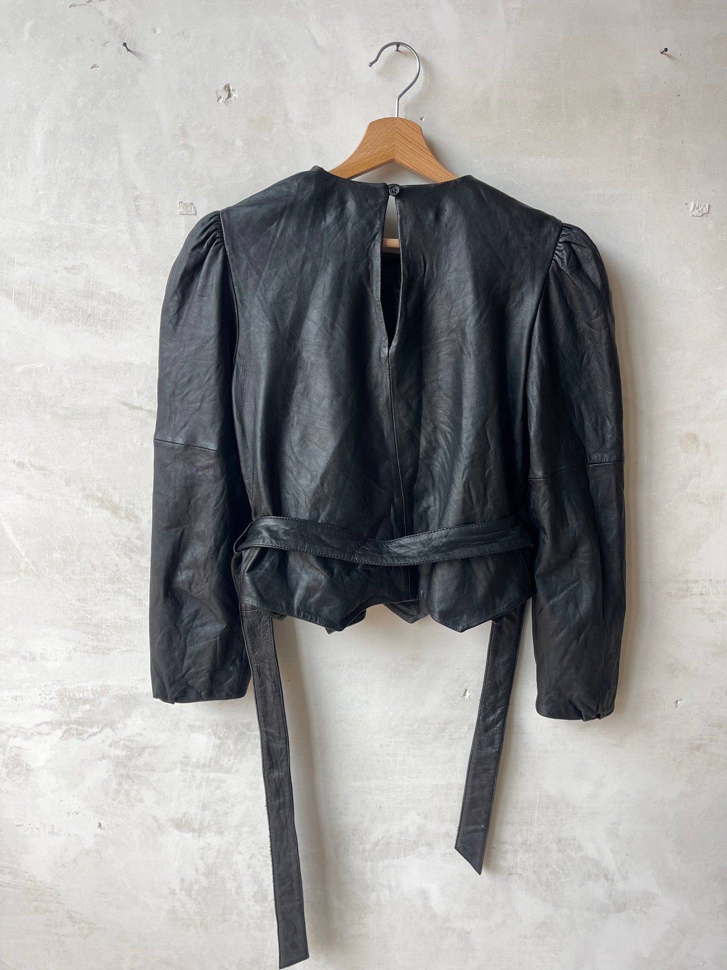 Leather top