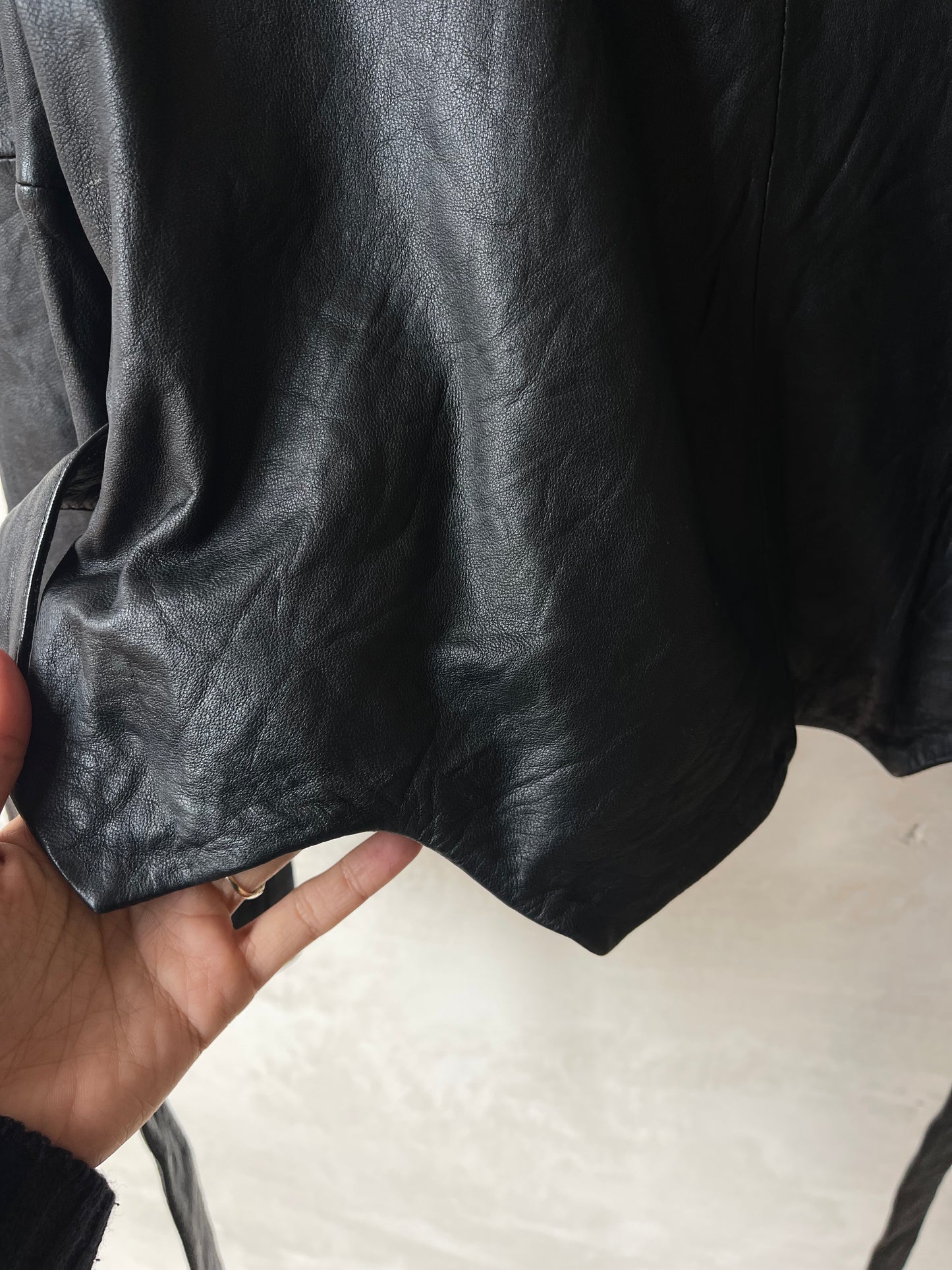 Leather top