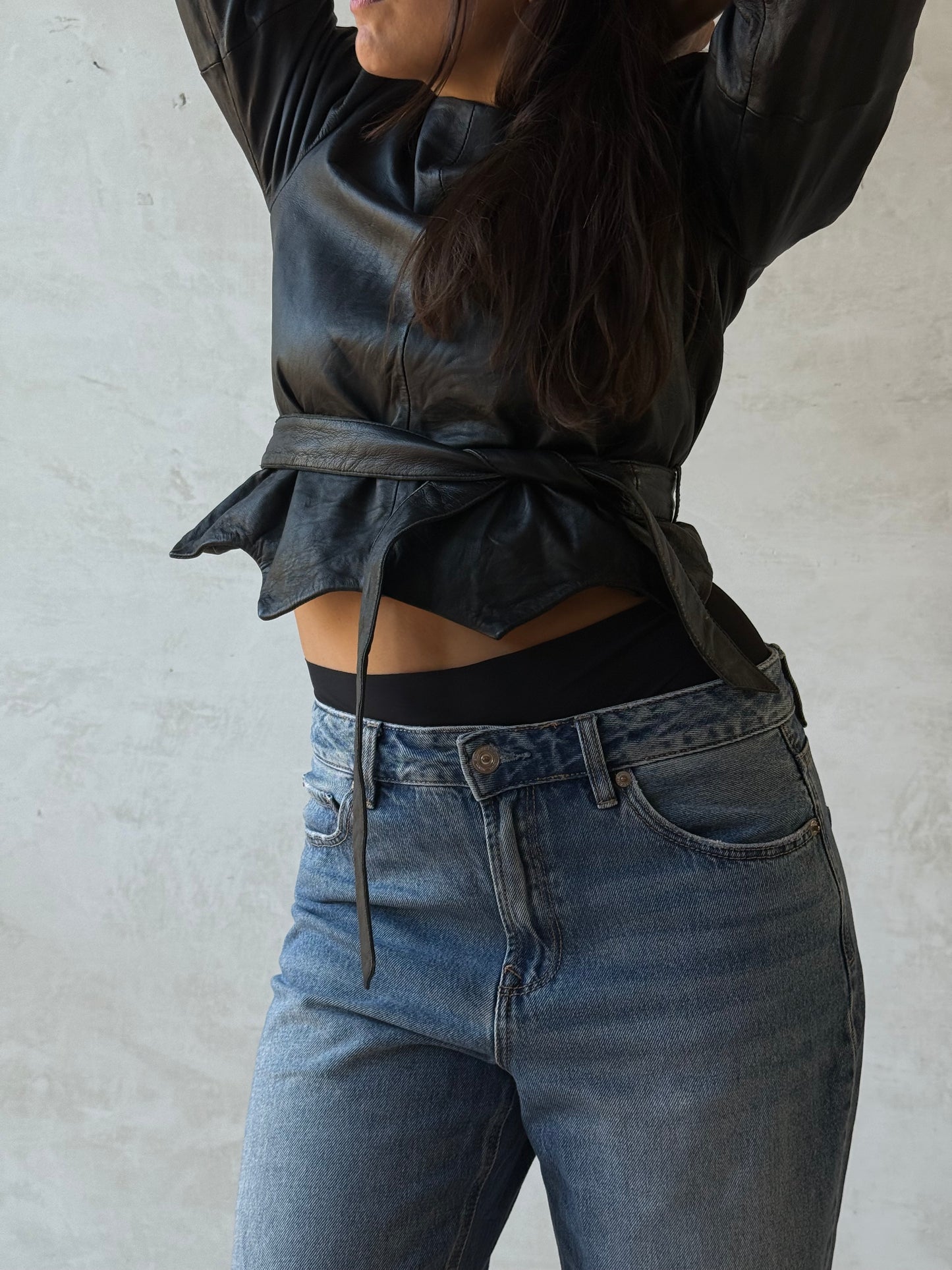 Leather top