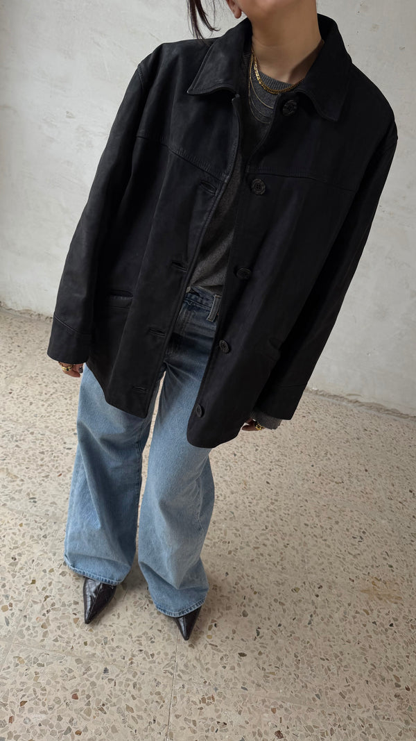 Perfect black leather