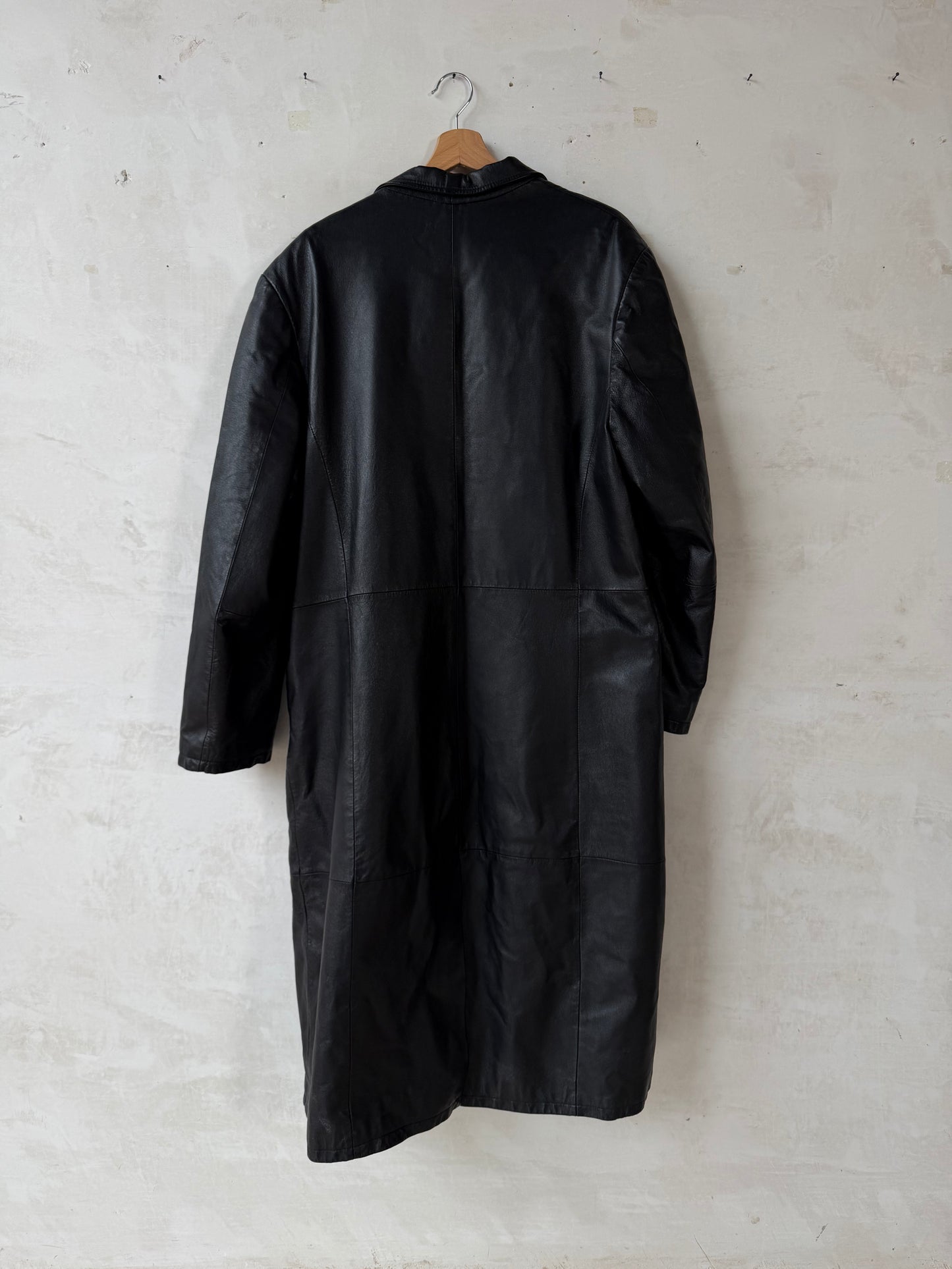Leather trench