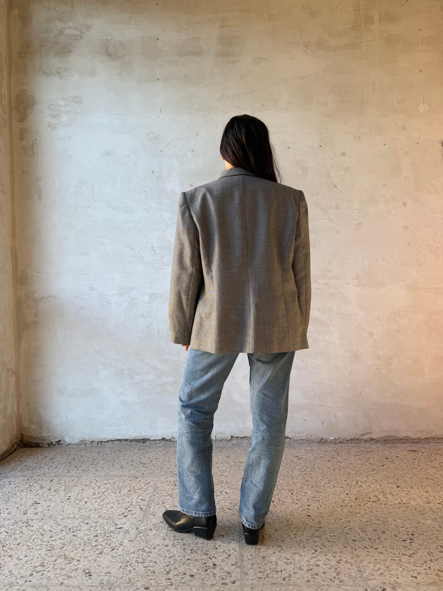 Pied de poule blazer