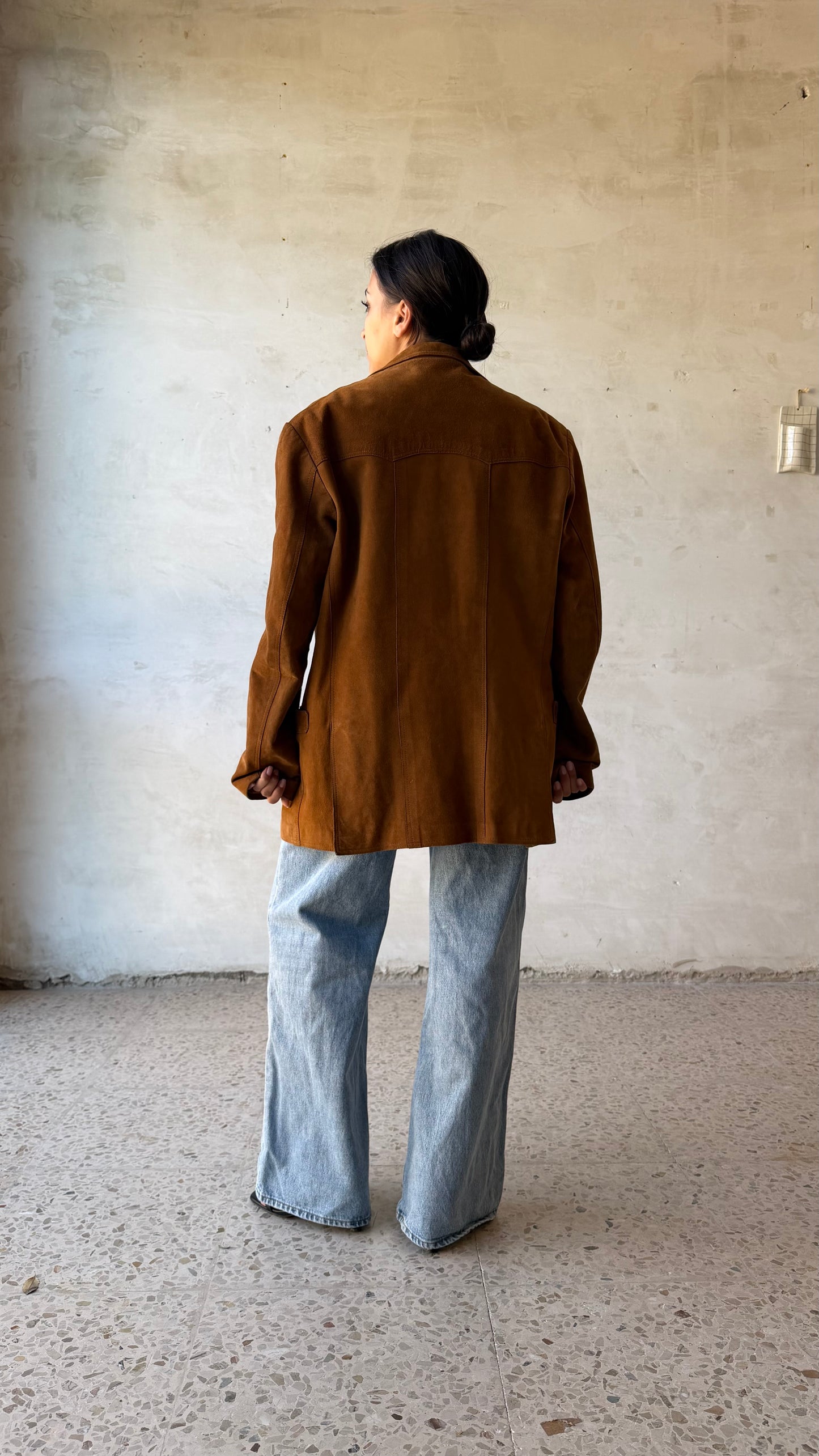 Suede blazer