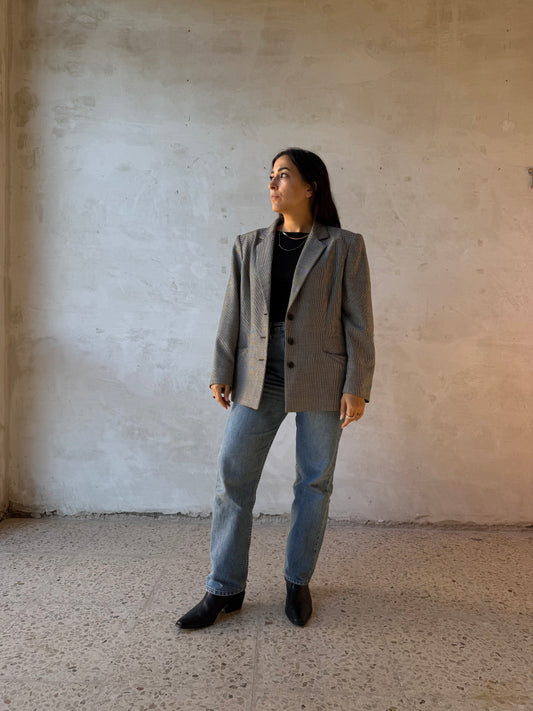 Pied de poule blazer