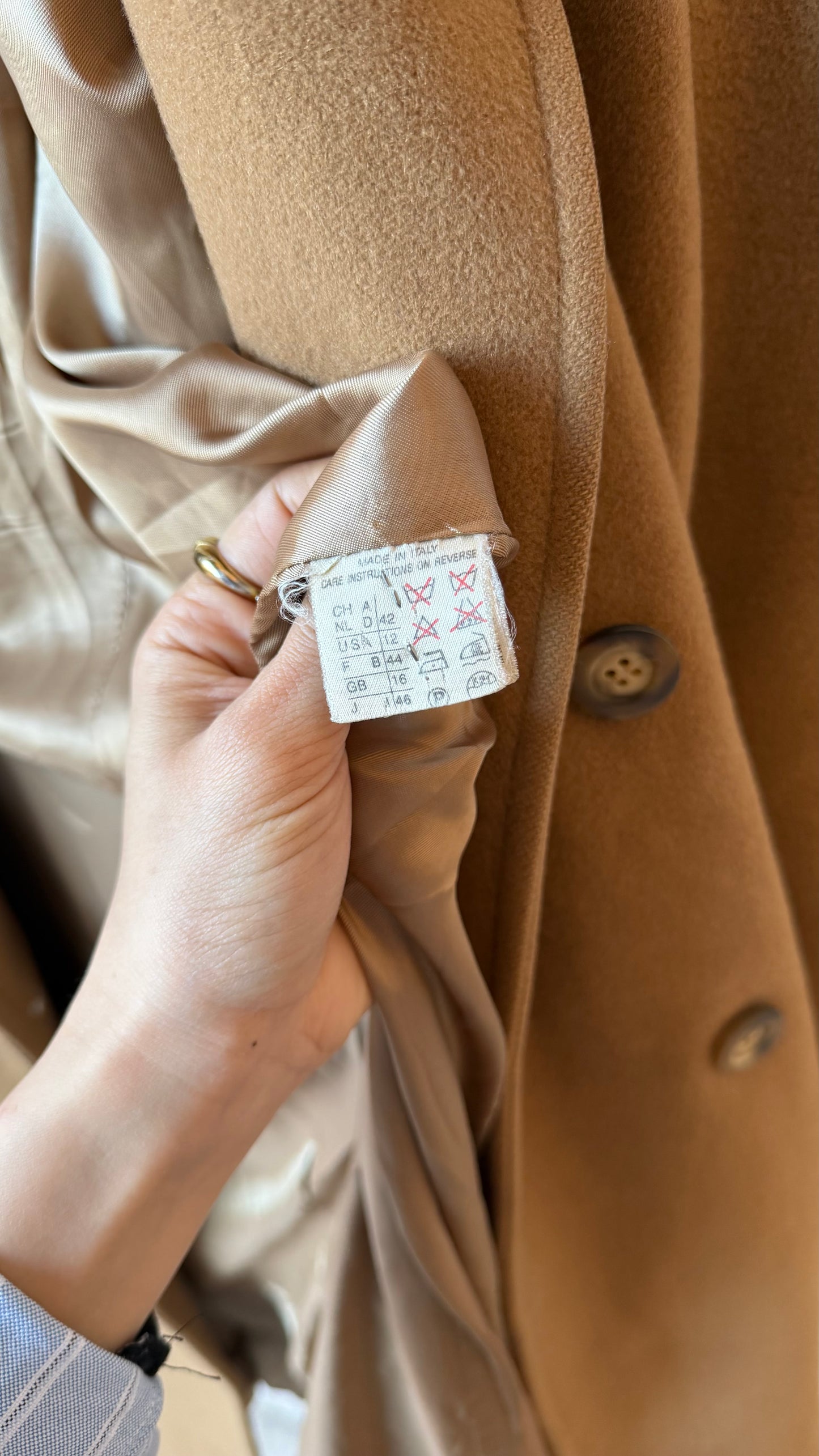 Marella camel coat
