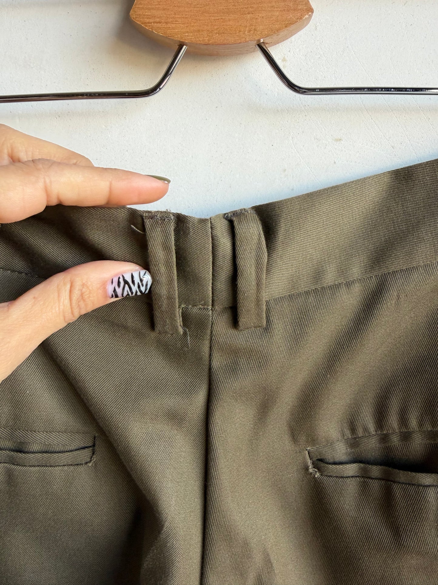 Green trousers