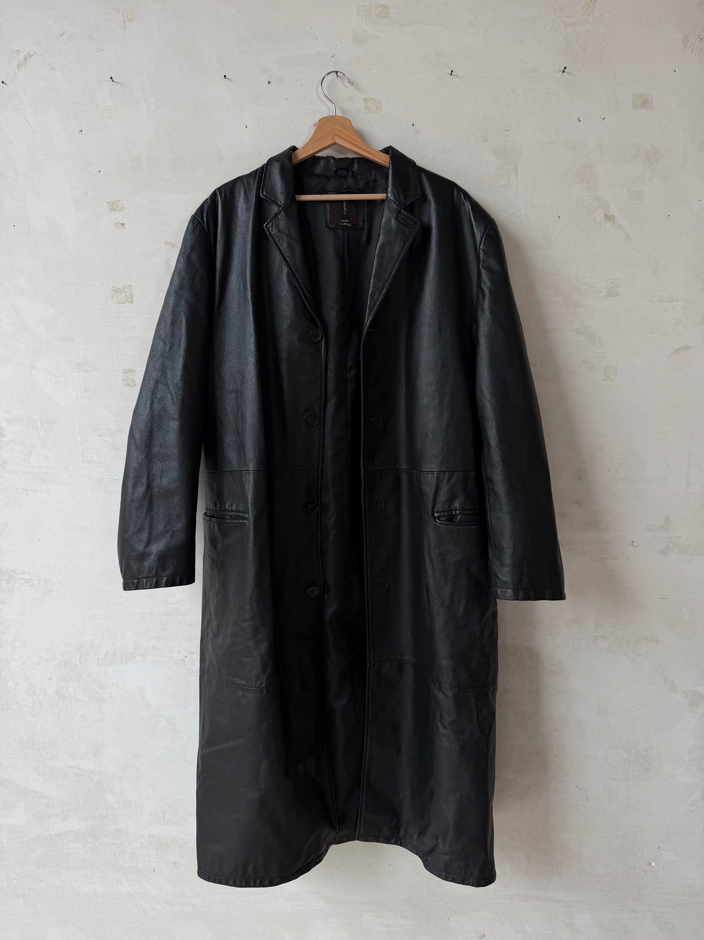 Leather trench