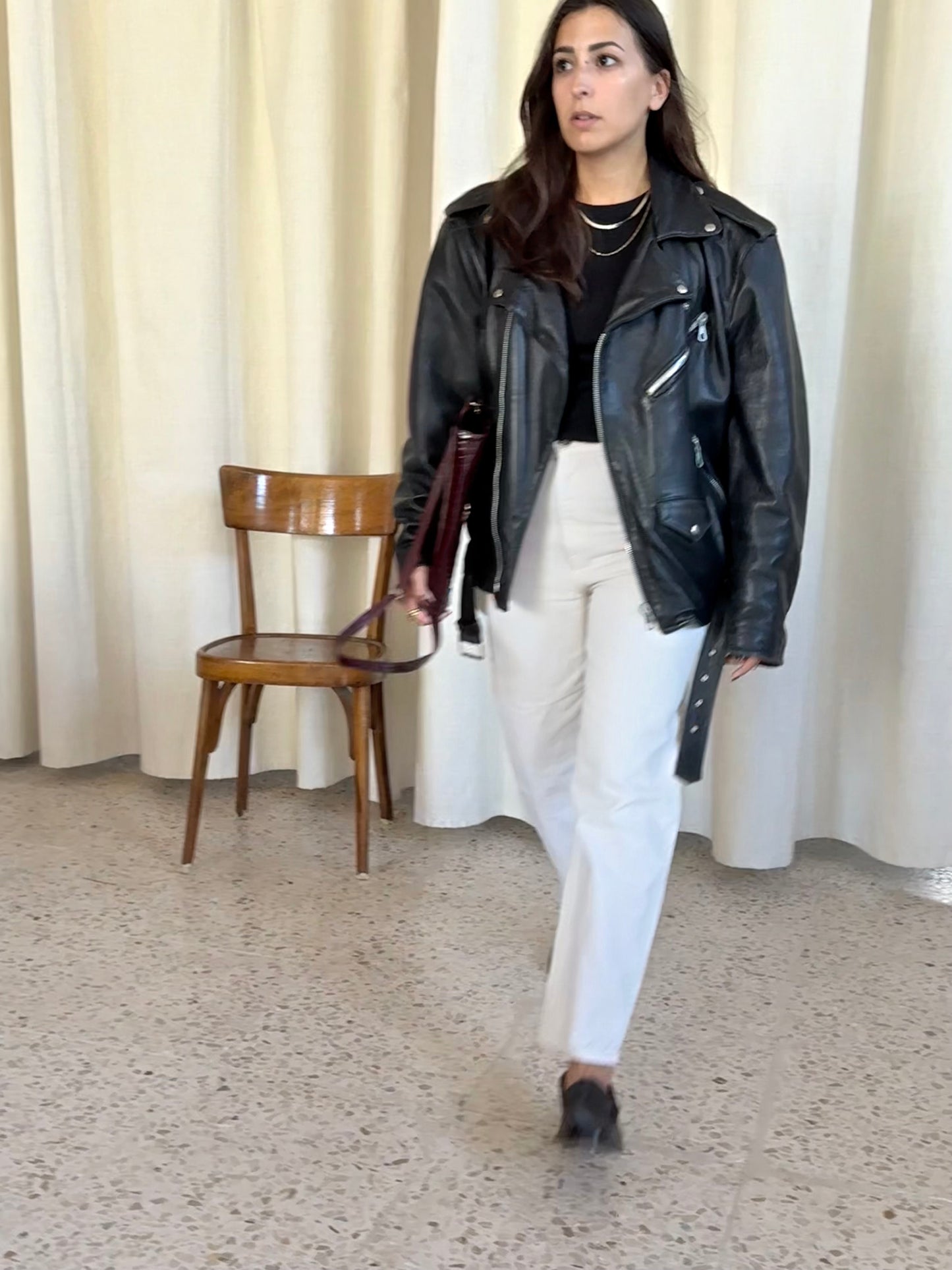 Chiodo in pelle