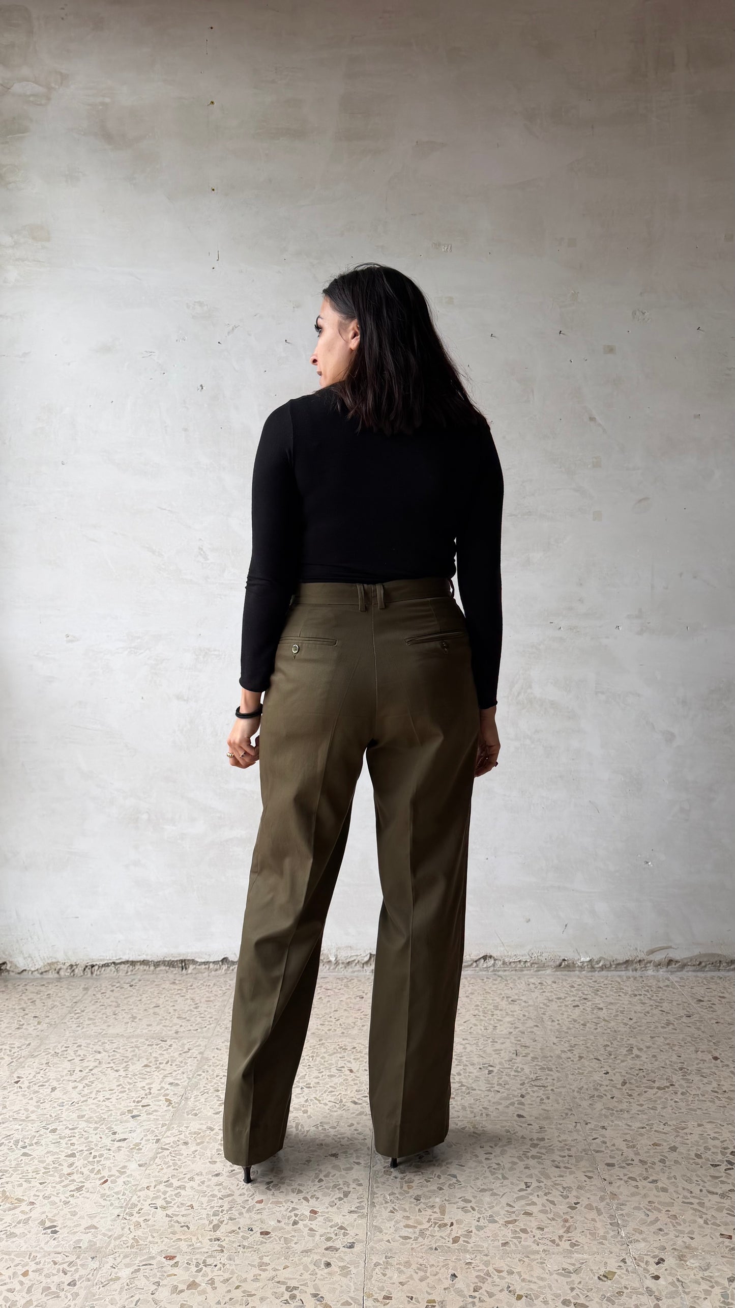 Green trousers